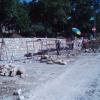 St. Teresa's School Stone Wall and Sign